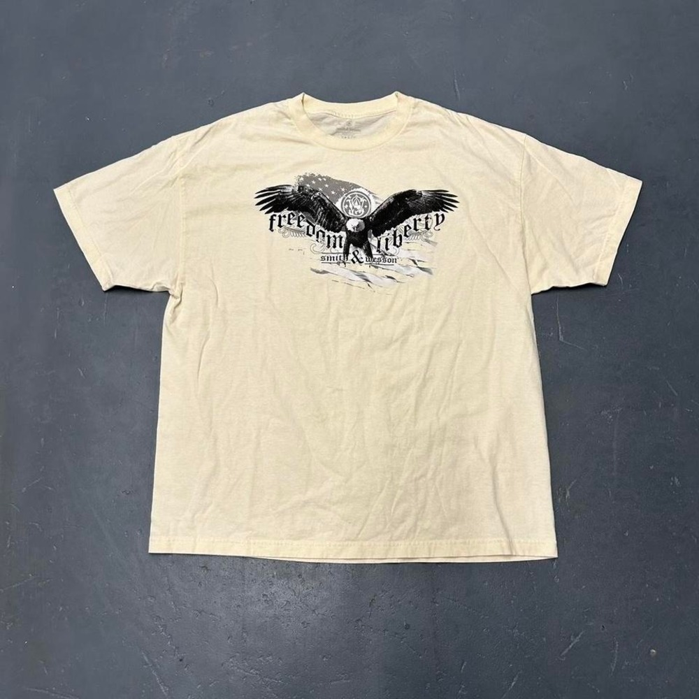 Vintage retro Smith and Wesson guns eagle graphic tee tshirt Size 2x